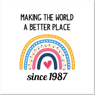 Making The World Better Since 1987 Posters and Art